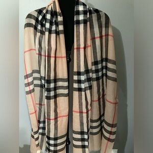 100% cashmere scarf shawl checks